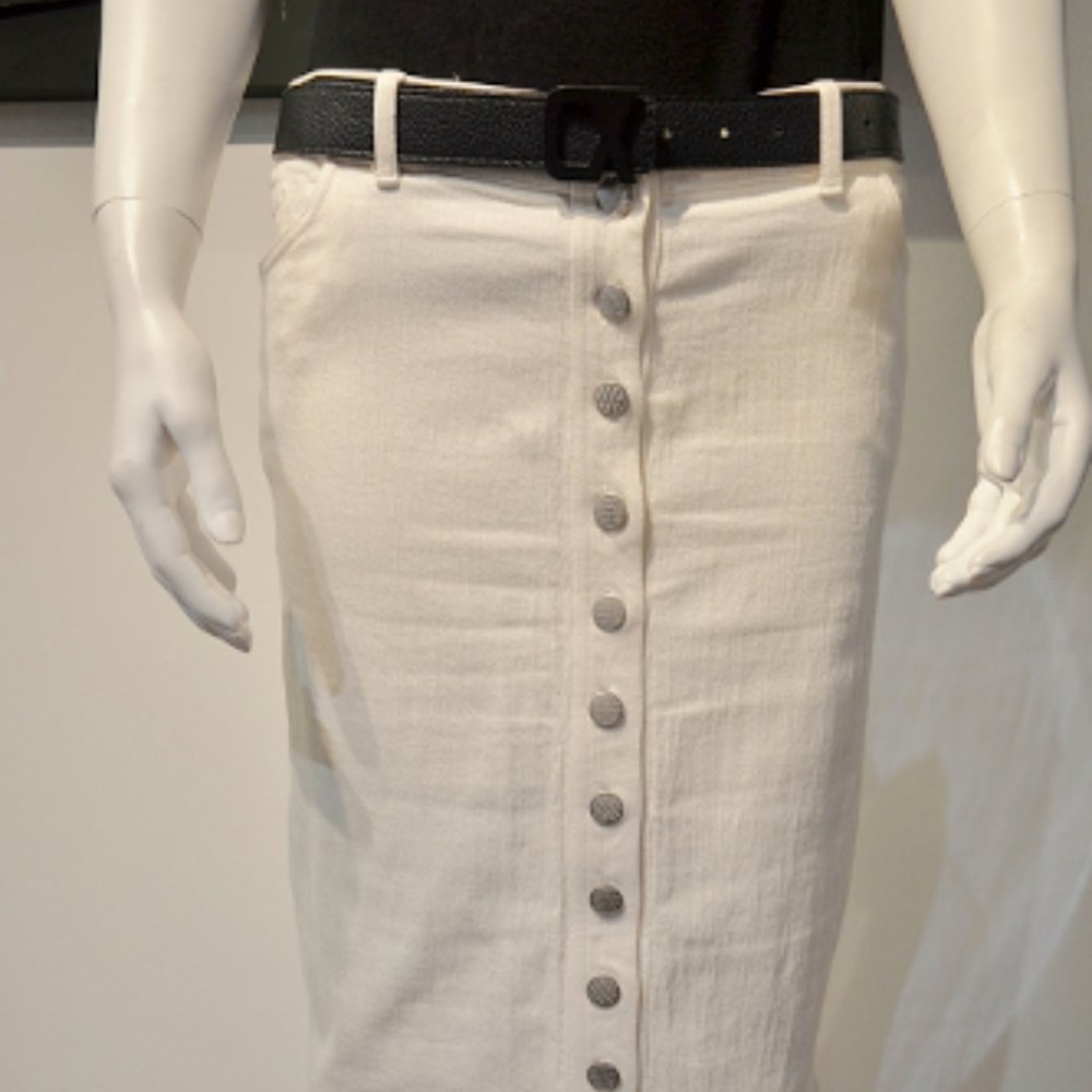 Natural St Cotton Jeans-y Slim Skirt - Picture 3 of 8